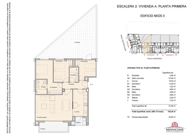 Flat for sale in Centro, Castelló de la Plana with garage - € 293,000 (Ref: 9672747)