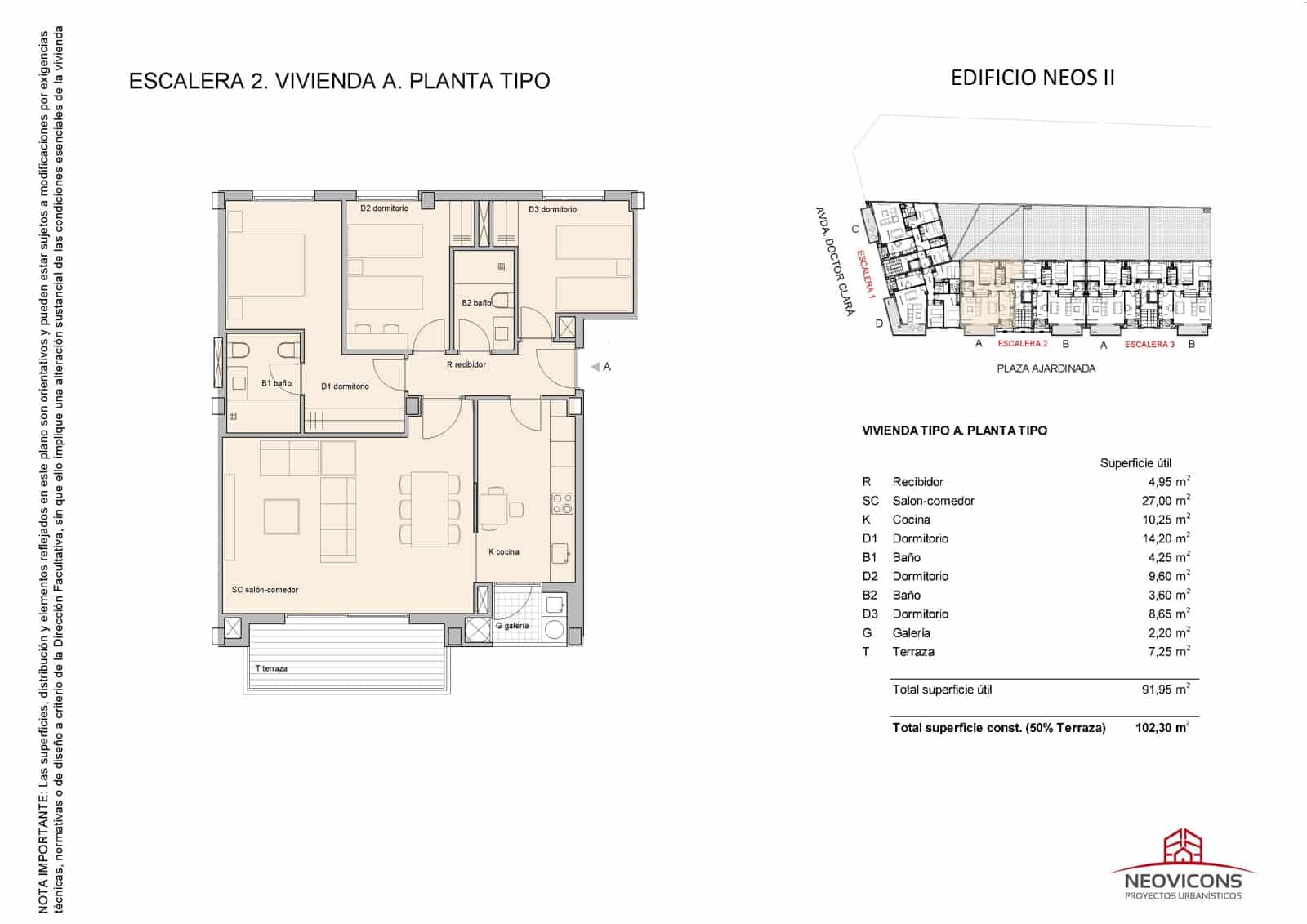 Piso de 3 habitaciones en Castelló de la Plana en venta - 270.000 € (Ref: 9675153)