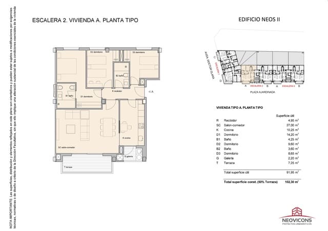 Piso de 3 habitaciones en Centro, Castelló de la Plana en venta - 270.000 € (Ref: 9675153)