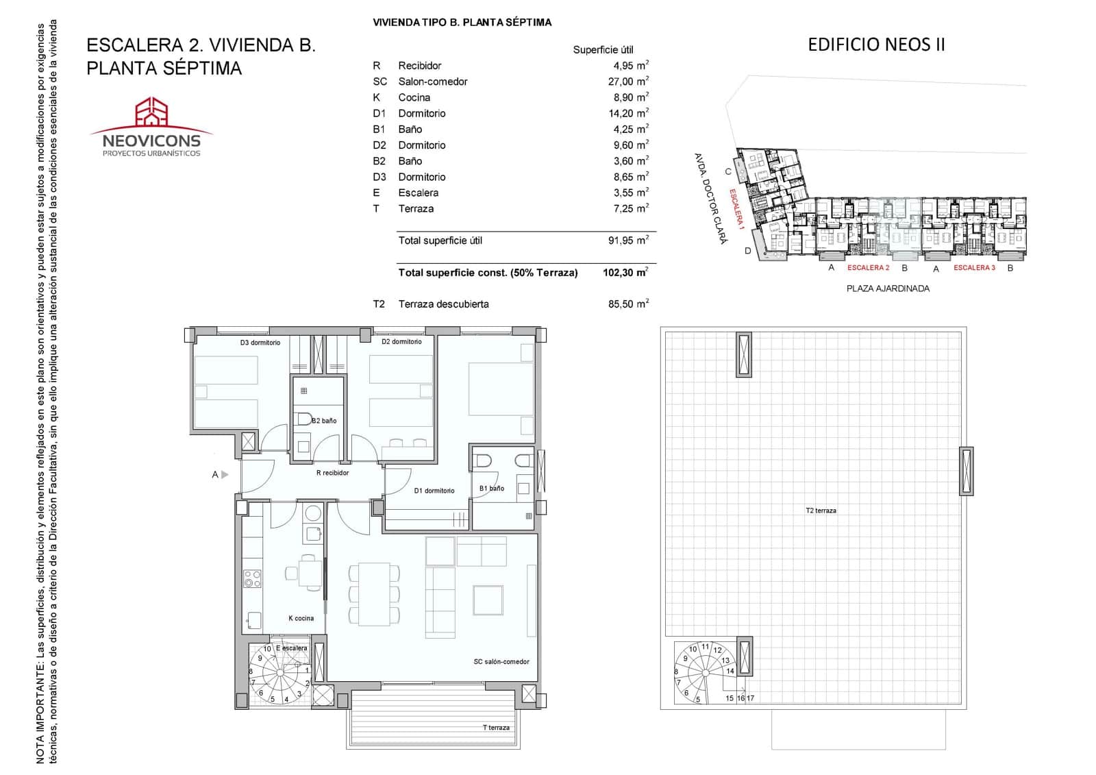 3 sovrum Takvåning till salu i Castello de la Plana med garage - 340 000 € (Ref: 9819104)