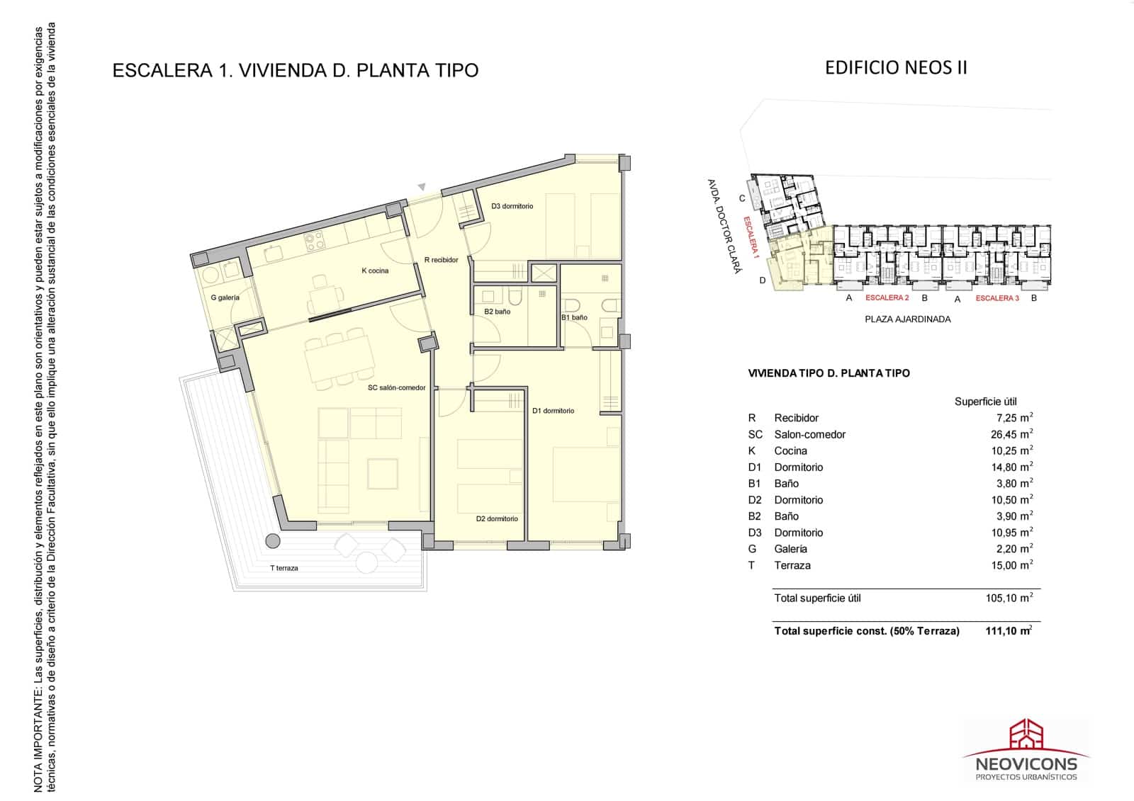 3 Zimmer Wohnung zu verkaufen in Castello de la Plana mit Garage - 293.000 € (Ref: 9850615)