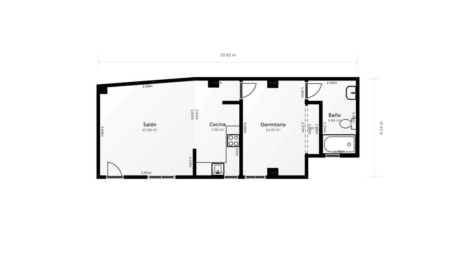 1 Zimmer Wohnung zu verkaufen in Sevilla Stadt - 240.000 € (Ref: 9715200)