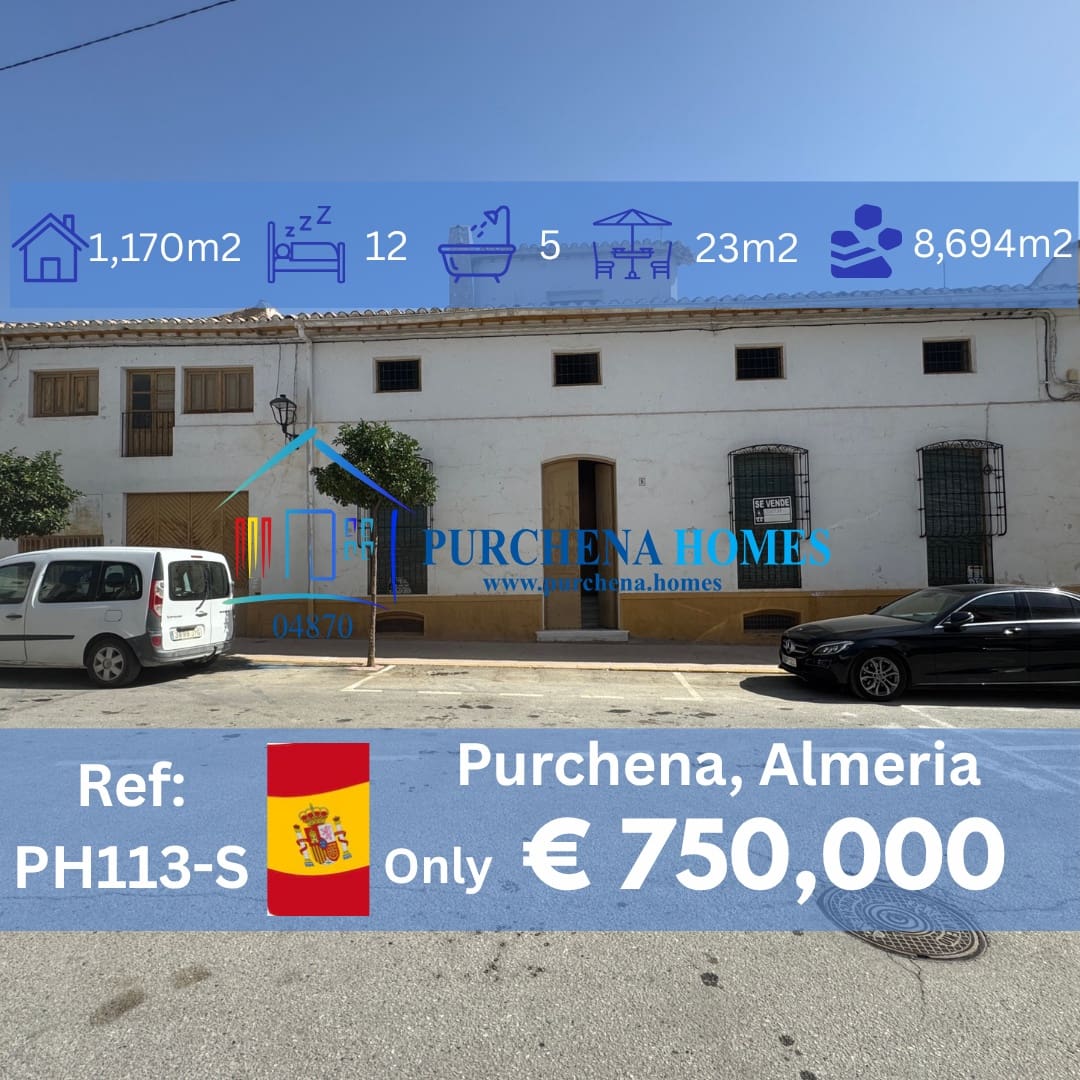 12 sypialnia Dom na sprzedaż w Purchena z basenem - 750 000 € (Ref: 10026606)