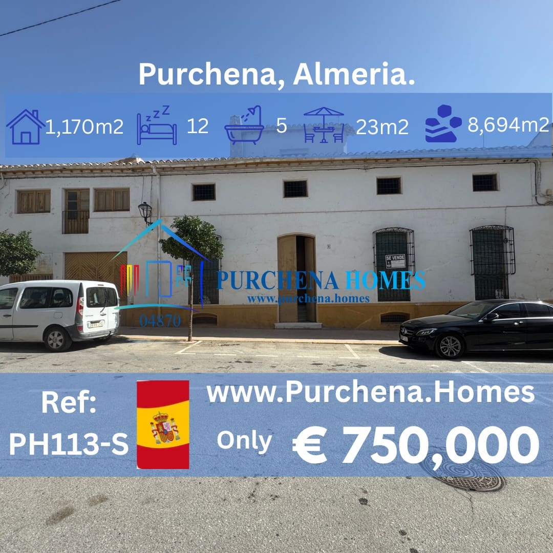 12 sypialnia Dom na sprzedaż w Purchena z basenem - 750 000 € (Ref: 10026606)