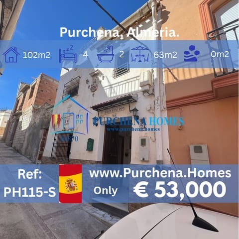 4 bedroom Villa for sale in Purchena - € 53,000 (Ref: 10181026)