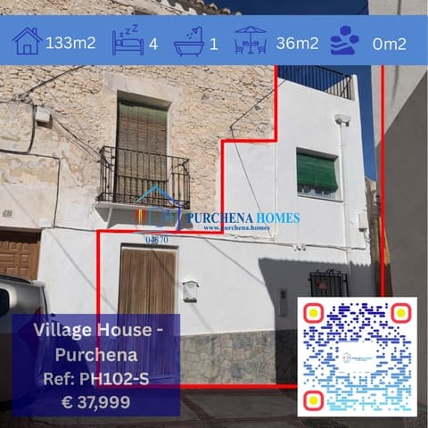 4 quarto Moradia para venda em Purchena - 37 999 € (Ref: 9836838)