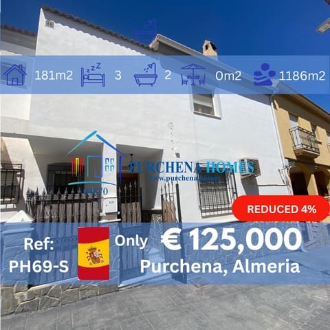 3 quarto Moradia para venda em Purchena - 125 000 € (Ref: 9836839)
