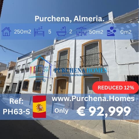 5 slaapkamer Huis te koop in Purchena - € 92.999 (Ref: 9836840)