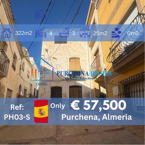 4 sypialnia Willa na sprzedaż w Purchena - 57 500 € (Ref: 9836841)