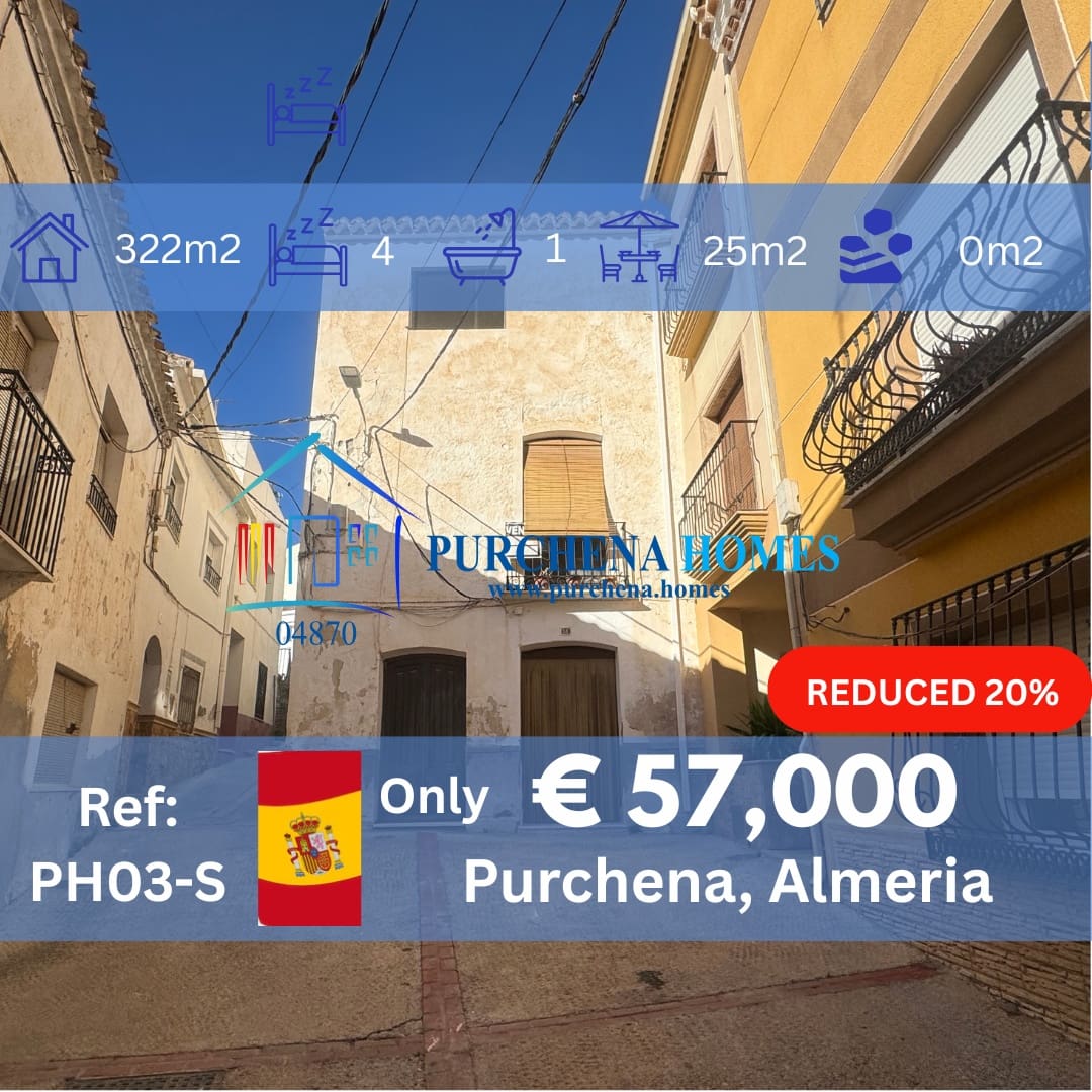 4 quarto Moradia para venda em Purchena - 57 000 € (Ref: 9836841)