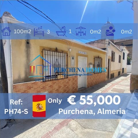 3 sypialnia Bungalow na sprzedaż w Purchena - 55 000 € (Ref: 9836842)