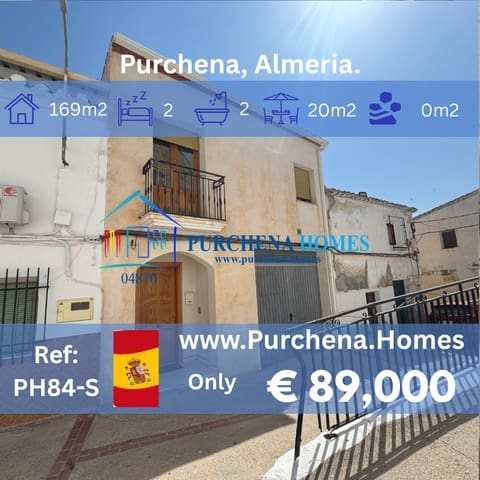 2 chambre Maison de Ville à vendre à Purchena - 89 000 € (Ref: 9836843)