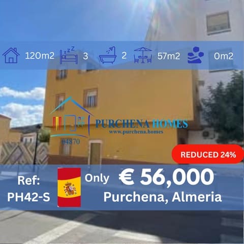 3 quarto Casa em Banda para venda em Purchena - 56 000 € (Ref: 9836846)