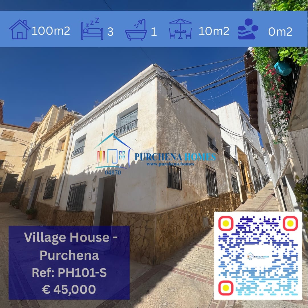 3 bedroom Villa for sale in Purchena - € 45,000 (Ref: 9836847)