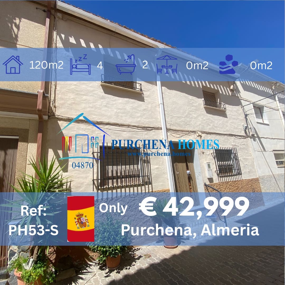 4 quarto Casa em Banda para venda em Purchena - 42 999 € (Ref: 9836849)