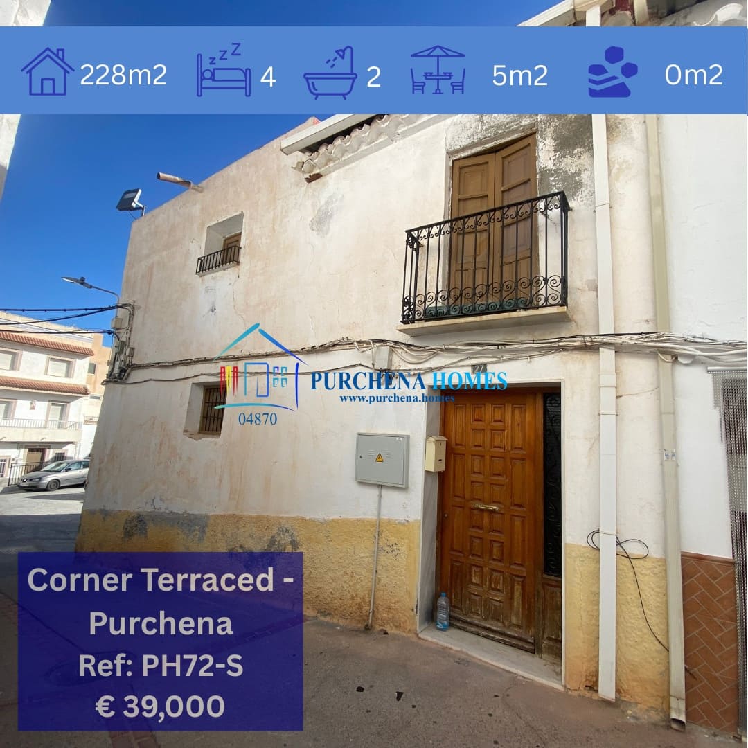 4 quarto Casa em Banda para venda em Purchena - 39 000 € (Ref: 9836850)