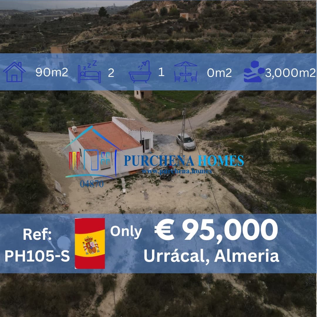 2 bedroom Finca/Country House for sale in Urracal - € 95,000 (Ref: 9836855)
