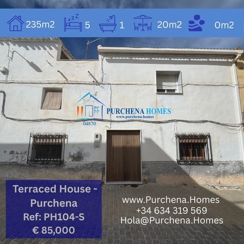 5 quarto Casa em Banda para venda em Purchena - 85 000 € (Ref: 9836857)
