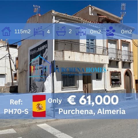 4 sypialnia Dom na sprzedaż w Purchena - 61 000 € (Ref: 9836858)