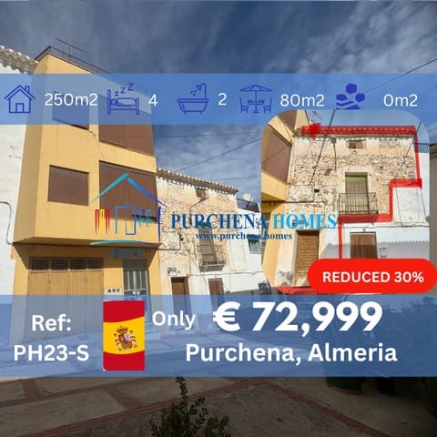 4 quarto Casa em Banda para venda em Purchena - 72 999 € (Ref: 9836859)