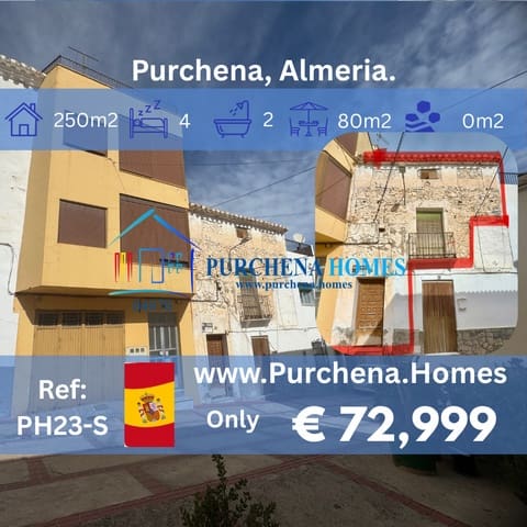 4 sovrum Hus till salu i Purchena med garage - 72 999 € (Ref: 9836859)