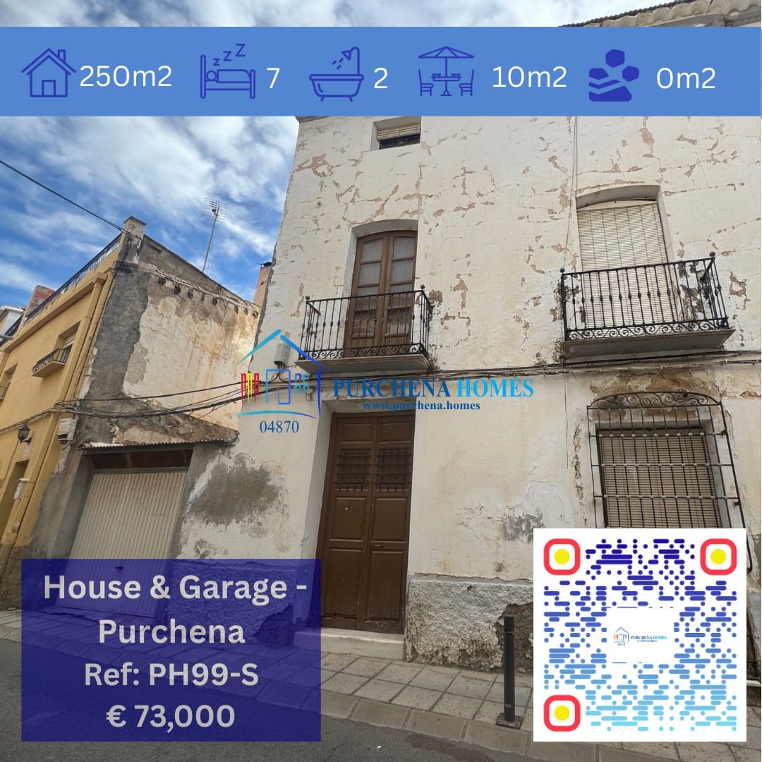 7 quarto Casa em Banda para venda em Purchena - 73 000 € (Ref: 9843864)