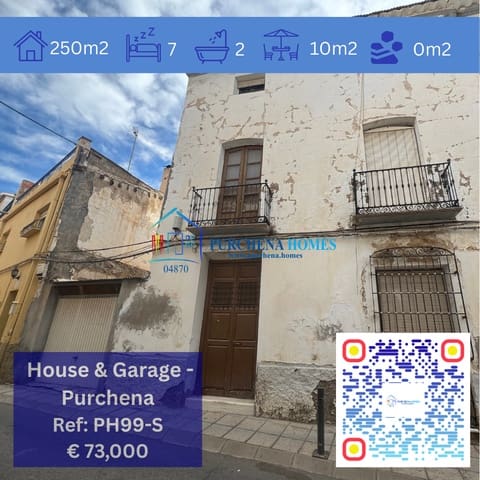 7 quarto Casa em Banda para venda em Purchena - 73 000 € (Ref: 9843864)