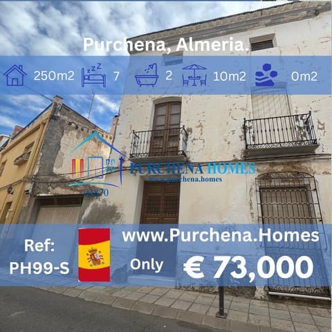 7 sovrum Hus till salu i Purchena med garage - 73 000 € (Ref: 9843864)