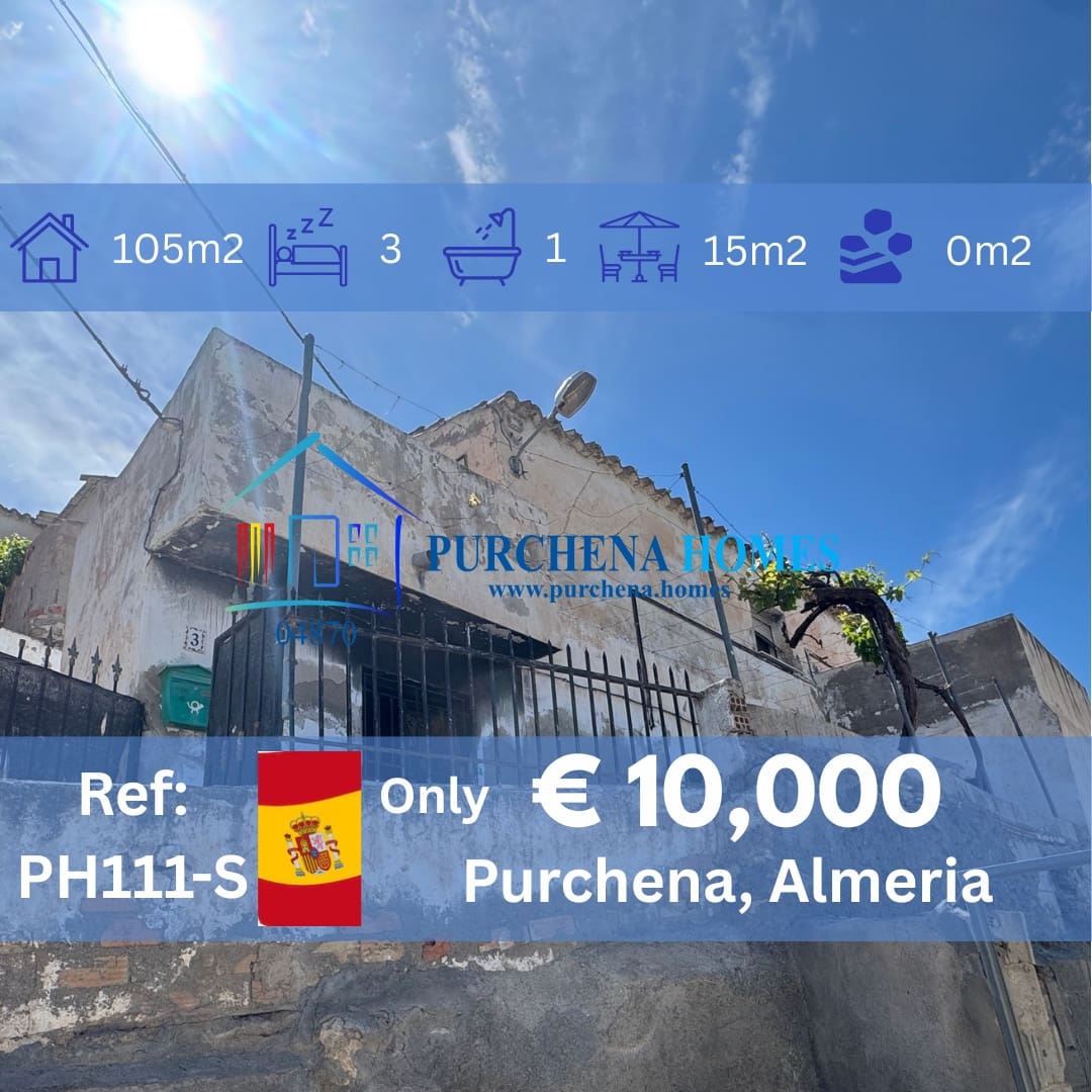 3 sypialnia Dom na sprzedaż w Purchena - 10 000 € (Ref: 9855963)