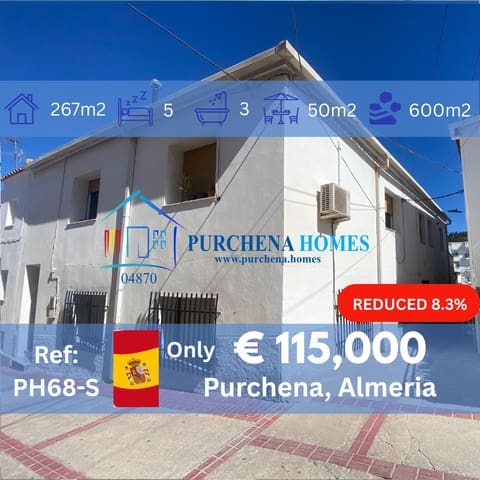 Terreno Não Urbanizado para venda em Purchena - 115 000 € (Ref: 9968011)