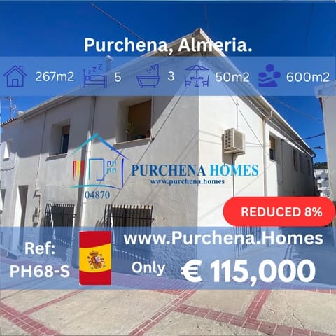 Mark till salu i Purchena - 115 000 € (Ref: 9968011)