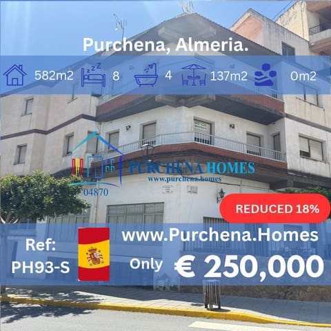 8 chambre Appartement à vendre à Purchena - 250 000 € (Ref: 9995379)