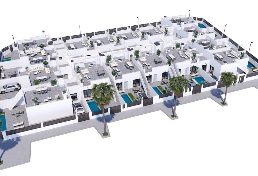 2 soveværelse Rækkehus til salg i Torre-Pacheco med swimmingpool garage - € 268.900 (Ref: 10136424)