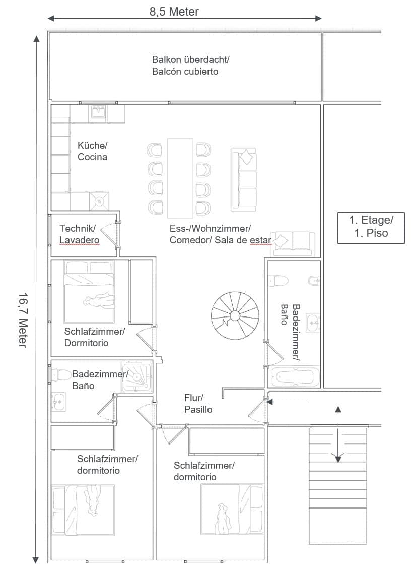 4 bedroom Penthouse for sale in Son Servera with garage - € 755,000 (Ref: 9723833)