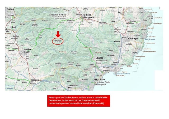 Rudere in vendita in Cruïlles Monells i Sant Sadurní de I'Heura - 320.000 € (Rif: 9734229)