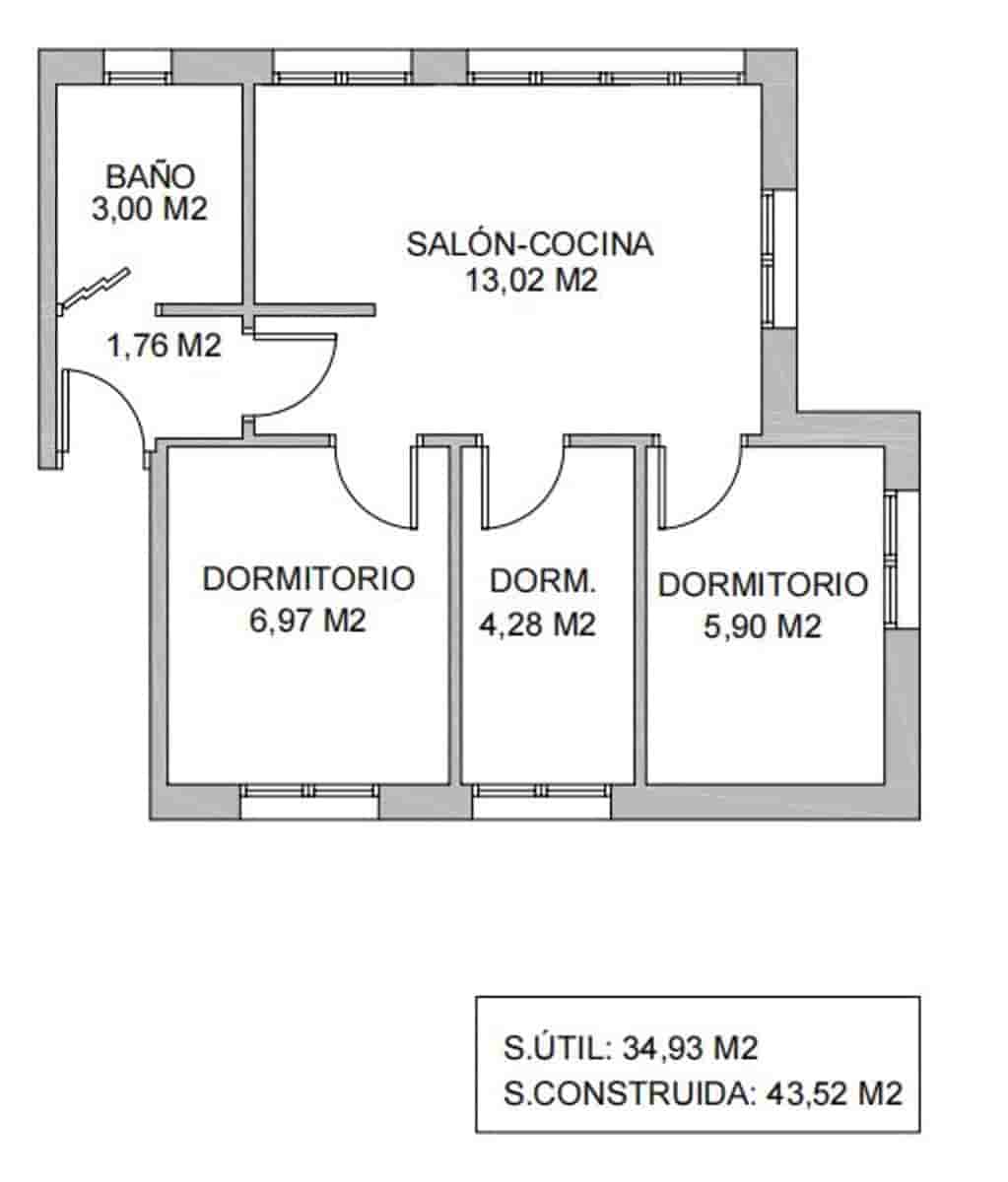 Appartement à vendre à Oviedo - 90 000 € (Ref: 10000614)