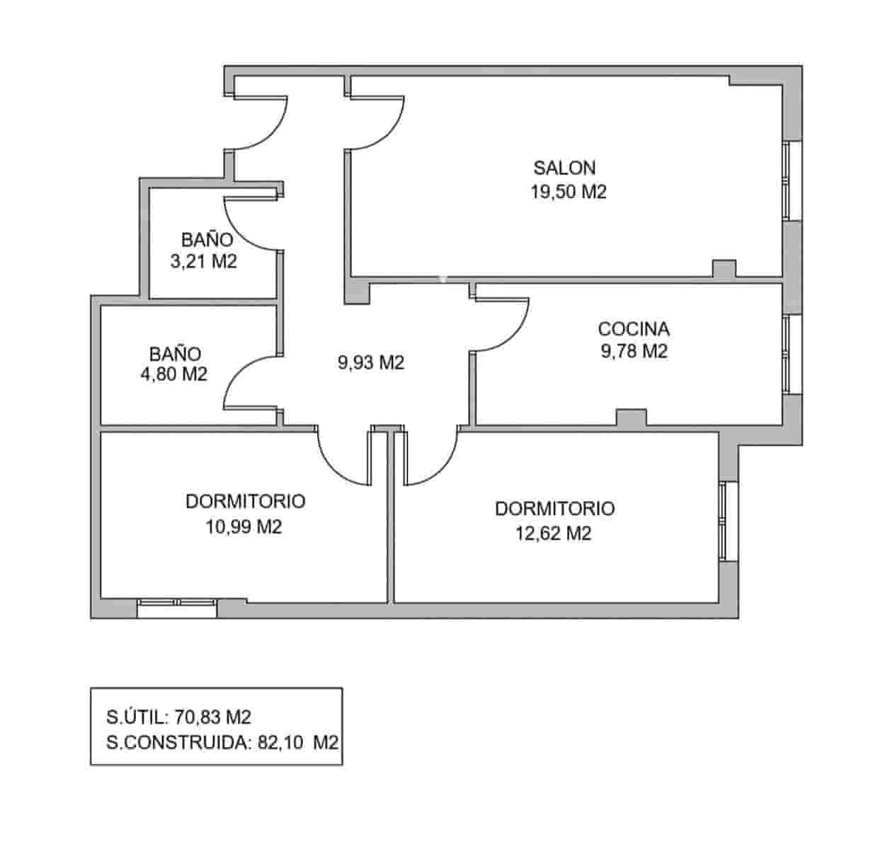 2 sypialnia Mieszkanie na sprzedaż w Salas z garażem - 124 500 € (Ref: 10131091)