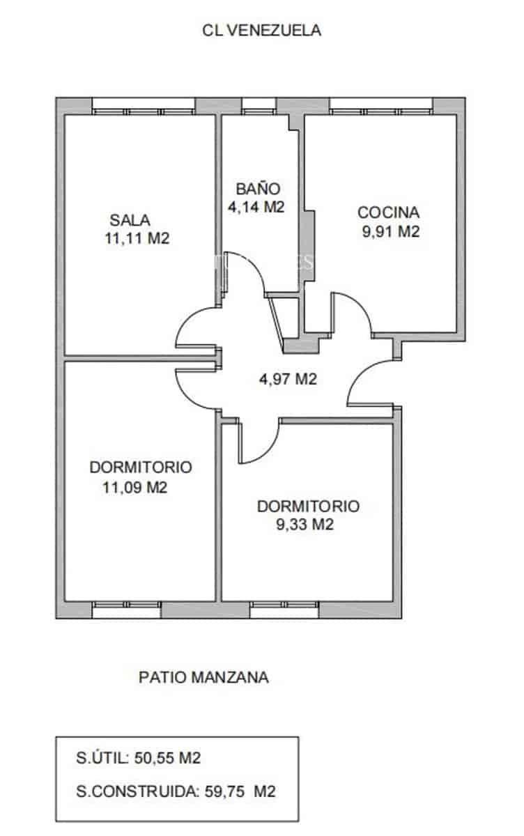 2 soveværelse Lejlighed til salg i Gijon - € 110.000 (Ref: 9752573)