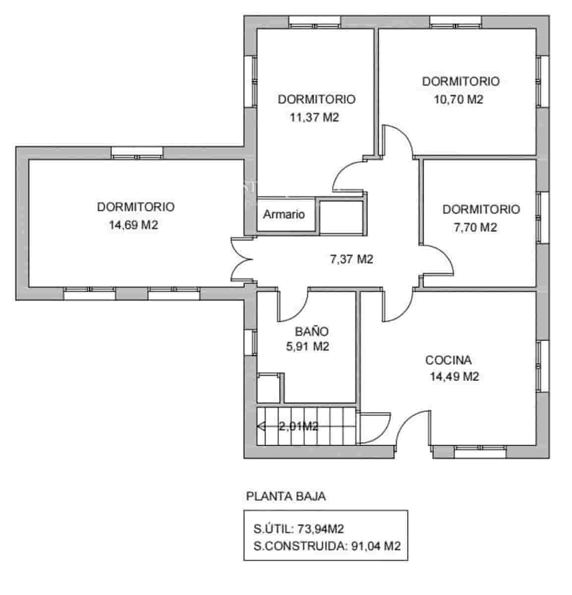 4 chambre Villa/Maison à vendre à Salas avec garage - 160 000 € (Ref: 9762329)