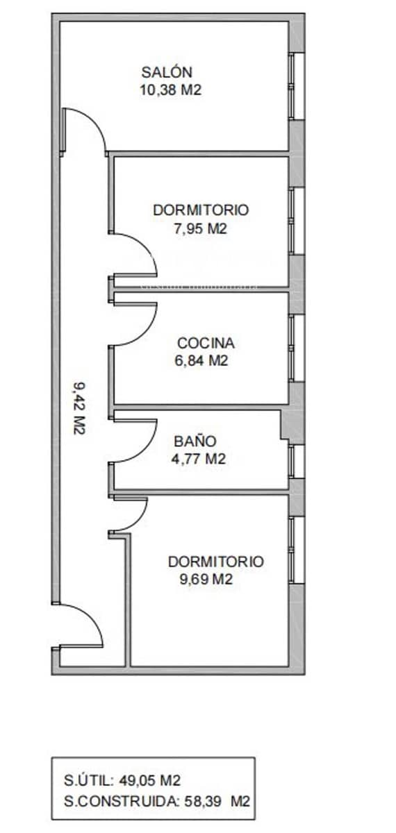 2 bedroom Flat for sale in Aviles - € 91,000 (Ref: 9819812)