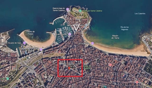 4 slaapkamer Flat te huur in Gijón met garage - € 1.320 (Ref: 9917613)