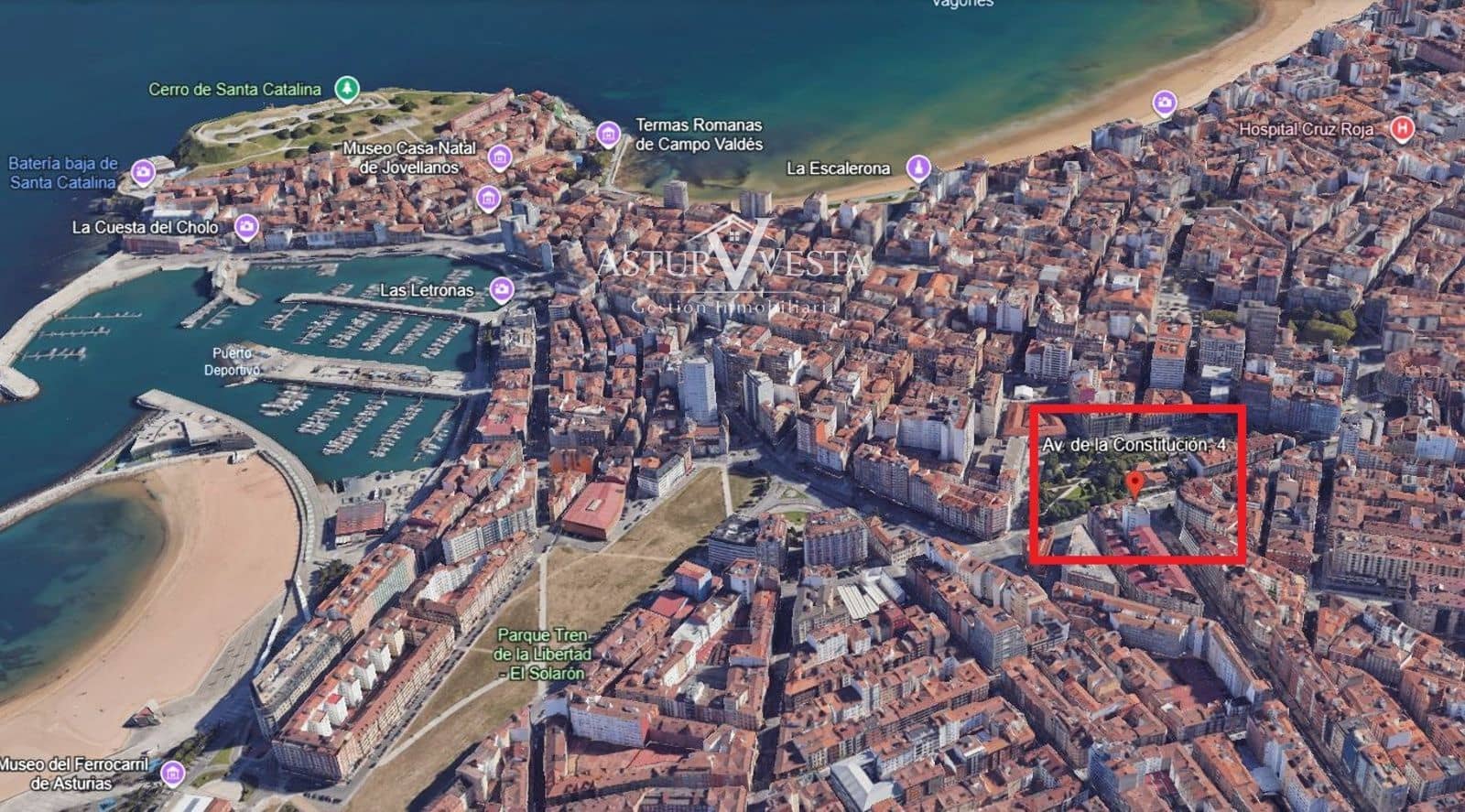 4 slaapkamer Flat te huur in Gijon met garage - € 1.320 (Ref: 9917613)