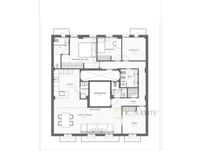 4 sypialnia Mieszkanie na sprzedaż w Miasto Walencja z garażem - 785 000 € (Ref: 9784770)