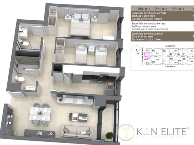 Piso en Sur, Castelló de la Plana en venta con garaje - 206.650 € (Ref: 9849485)
