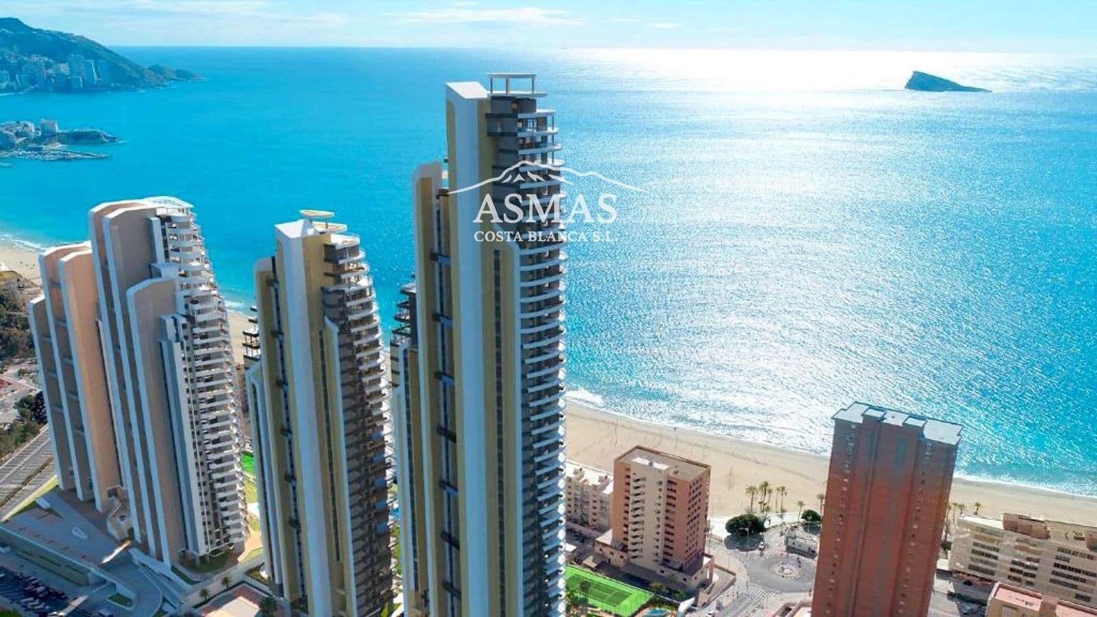 2 makuuhuone Asunto myytävänä paikassa Benidorm mukana uima-altaan 
autotalli - 825 000 € (Ref: 10042278)