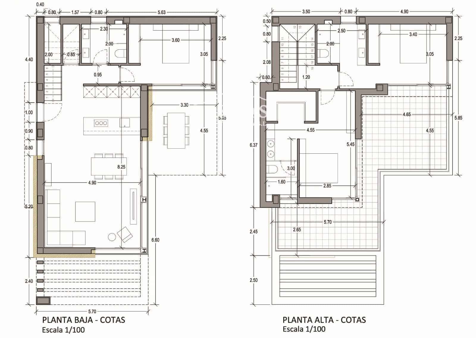 3 makuuhuone Huvila myytävänä paikassa Finestrat mukana uima-altaan 
autotalli - 850 000 € (Ref: 9816593)