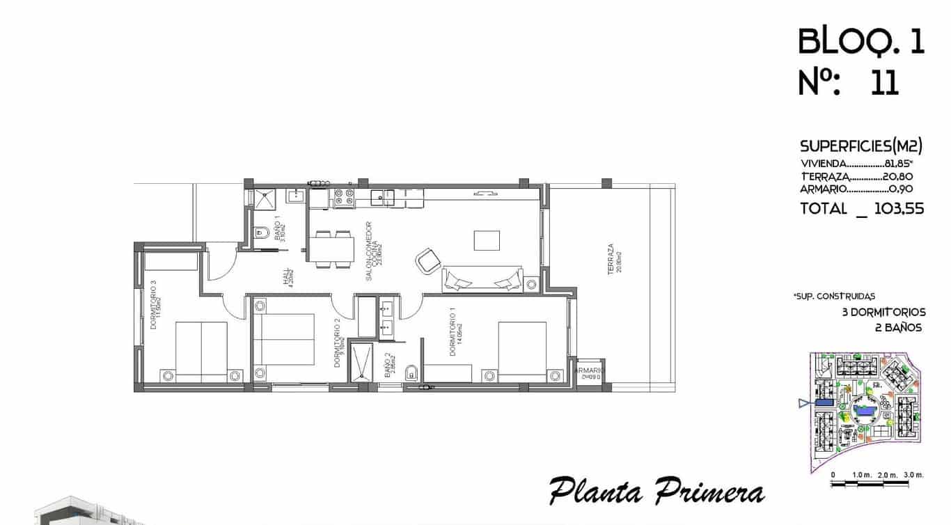 3 chambre Appartement à vendre à El Raso avec piscine - 238 000 € (Ref: 9782288)