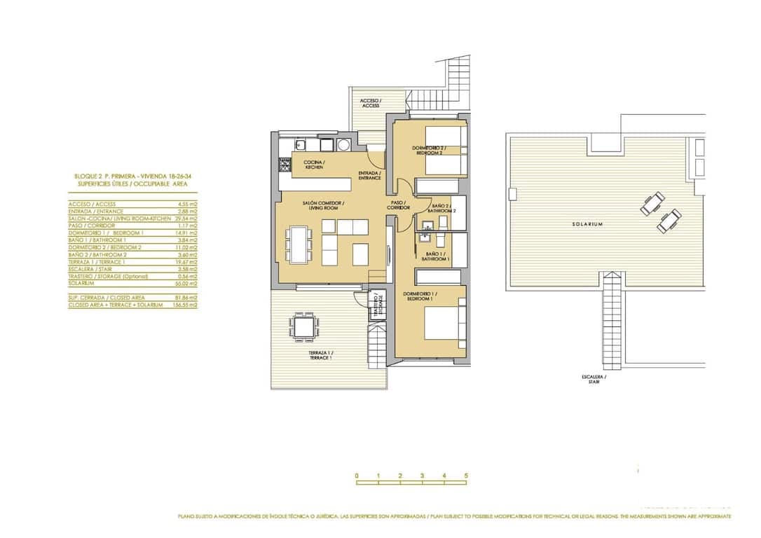 2 sypialnia Bungalow na sprzedaż w Orihuela z basenem - 299 900 € (Ref: 9782453)