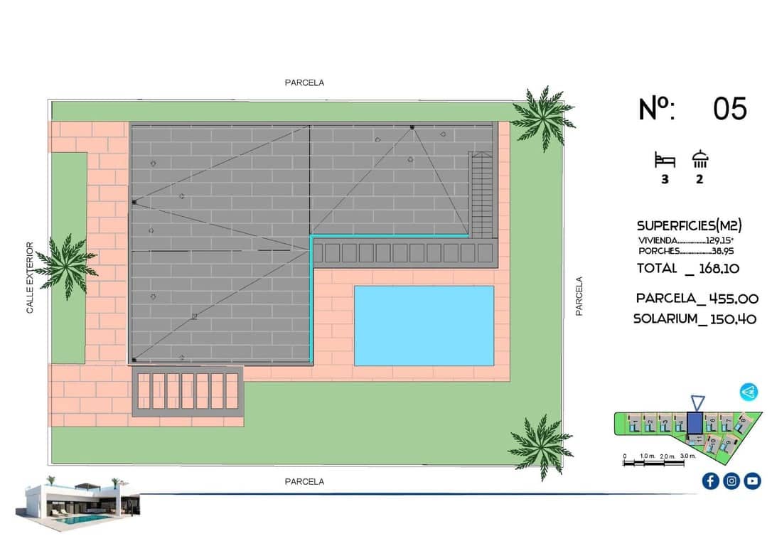 3 bedroom Villa for sale in Algorfa with pool - € 670,000 (Ref: 9782469)