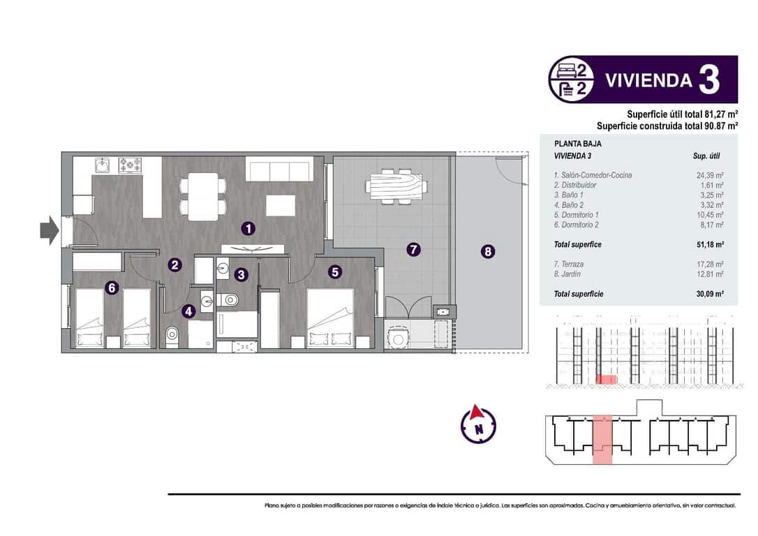2 sypialnia Apartament na sprzedaż w Torrevieja z basenem - 310 000 € (Ref: 9816123)